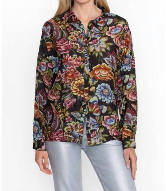 Johnny Was Audrey Oversized Blouse In Antiqua Flower