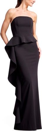 Dress The Population Laysia Strapless Dress in Black at Nordstrom, Size Xx-Small
