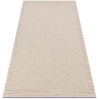 RugsX Rugsx - Alfombra De Lana Villa 7636/68200 Zigzag Sizal, Tejido Plano Beige Beige 160x230 Cm