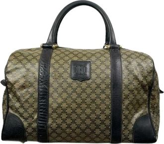 Celine Pre-owned Leren Weekendtas - Dames - Vintage Weekendtas - Zwart - ONE Size - Leer - Vintage