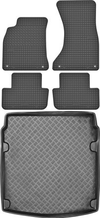 OEM Juego De Alfombrillas De Goma Para Coche Y Maletero Para Audi A4 B8 Sed&aacute;n (2007-2015)