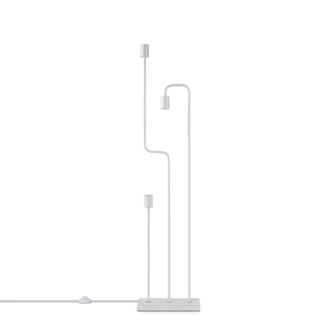 Paco Home Paco Home L&aacute;mpara De Mesa De Pie Vintage E27 Sal&oacute;n Industrial Dise&ntilde;o Moderno Led Retro Blanco, L&aacute;mpara De Pie 3