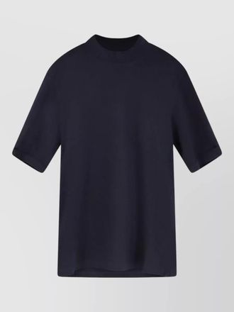 Brunello Cucinelli cotton mock neck short-sleeve t-shirt