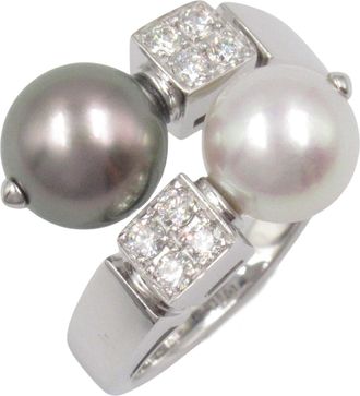 Bulgari Clear White Band Ring (Pre-Owned)