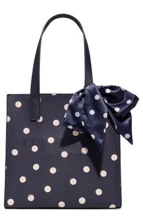 Ted Baker Seacon Croc Embossed Tote in Other Navy at Nordstrom Rack