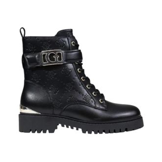 Guess Lace-up Boots, female, Black, 3 UK, Combat Lace-Up Boot for Women