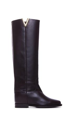 ブーツその他 Via Roma 15 Brown Tall Boots With Decorative Buckle Brown Via Roma 15 Boots: Shop up to −80% | Stylight