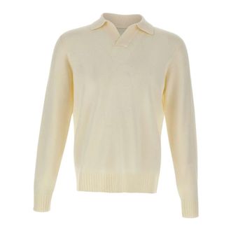 FILIPPO DE LAURENTIIS Heren, Truien, Wit, Maat: 3XL Wol