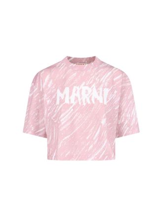 Marni Logo Crop T-shirt