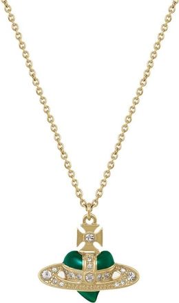 Vivienne Westwood NEW DIAMANTE HEART PENDANT Size: OS, colou