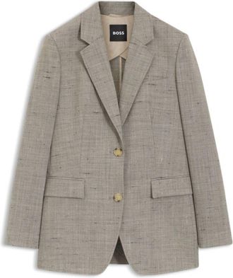 BOSS Regular-fit blazer in a wool blend