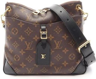 Louis Vuitton Pre-owned Vintage Monogram Canvas Shoulder Bag - Dames - Vintage Schoudertas - Bruin - ONE Size - Leer - Vintage
