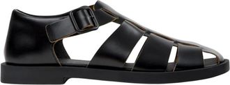 Camper Zwarte visser sandalen casual stijl - Heren - Sandalen - Zwart - 42 EU - Schoenen