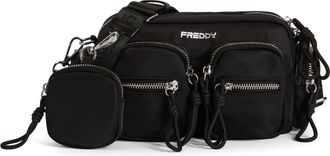Freddy Borsa a tracolla in nylon con tasche multiple