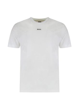 BOSS crew-neck T-shirt - men - Polyester - 3XL - White