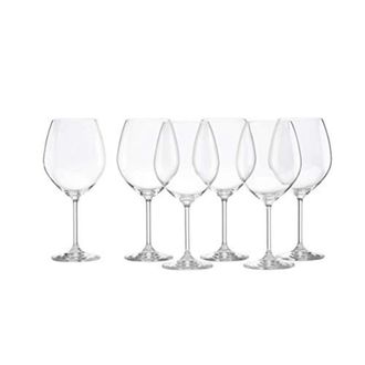 Lenox Tuscany Classics Red Wine Glass Set, 6 Count, Clear