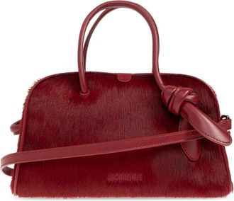 Jacquemus Small Turismo Handbag - Dames - Handtassen - Rood - ONE Size - Leer - Tassen