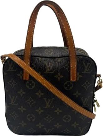 Louis Vuitton Pre-owned Monogram Handbag - Dames - Vintage Handtas - Bruin - ONE Size - Leer - Vintage