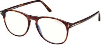 Tom Ford Ladies Black Round Eyeglass Frames FT5805-B/V 054