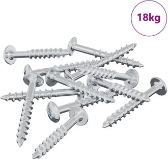 vidaXL Tornillo 7792 Uds. Plateado 9,8 X 35 Mm Hierro Vidaxl