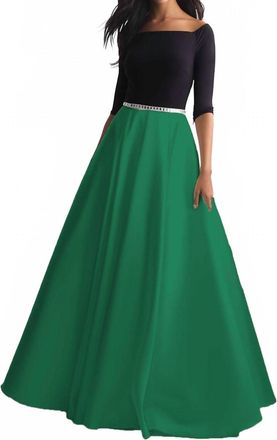 Madison James Classic Ballgown In Emerald