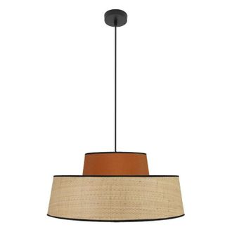 Fabrilamp Fabrilamp - Colgante Jia 1xe27 Natural/calabaza Regx50x50 Cm