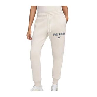 Nike Phoenix Fleece Trainingsbroeken - Dames - Trainingsbroeken - Beige - L - Fitness