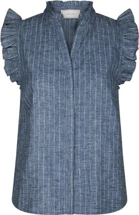 Neo Noir Blouses - Dames - Blouses - Blauw - XS - Overhemden