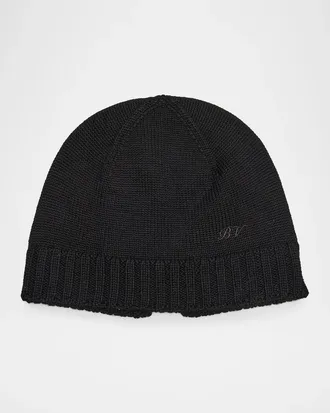 Bottega Veneta Logo Wool Beanie