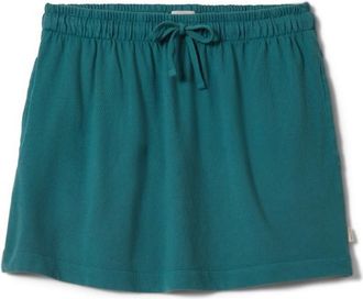 Brixton Carefree Organic Garment Dyed Lounge Skirt Jupe f&uuml;r Damen | t&uuml;rkis/blau