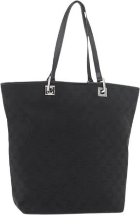 Gucci Pre-owned Tote Bags, female, Black, Size: ONE SIZE Pre-owned Vintage Hand Bag