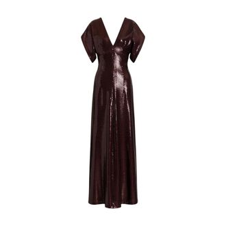 Alberta Ferretti Gowns - female - Alberta Ferretti - Gowns - Brown - 2XL - Dresses
