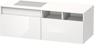 Duravit Duravit Durastyle, Mueble Bajo Pared 6885, 2 Cajones, Lavabo A La Izquierda, Para Empotrar El Lavabo Desde Abajo, 1400mm, Color (frente/cuerpo): Grafi