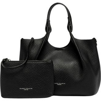 Gianni Chiarini Dua Leather Hobo Shoulder Bag in Black at Nordstrom