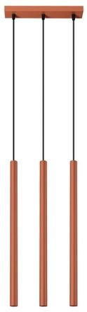 Sollux Lighting Design Pendellampe Pastelo 3-flammig (linear), Ockerrot ARCHIVIERT