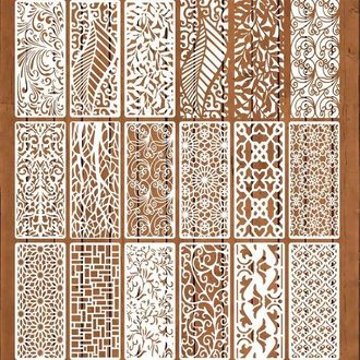 OEM Juego De 15 Plantillas Para Bordes, Fabricar Muebles, Decorar Pasteles, Dibujar Texturas, Hacer Decoraciones De Pared De Madera, Etc