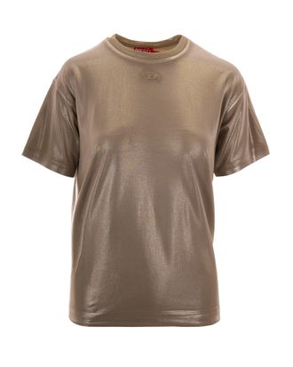Diesel Sandy Beige Normy Sprayed Mylar T-Shirt