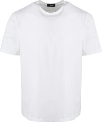 Herno Cotton Crewneck T-Shirt Ss 23 - Heren - T-shirts - Wit - L - Katoen - Tops
