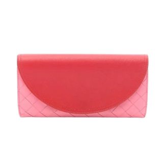 Bottega Veneta Pre-owned Wallets, female, Multicolor, Size: ONE SIZE Pre-owned Intrecciato Leather Long Bifold Wallet