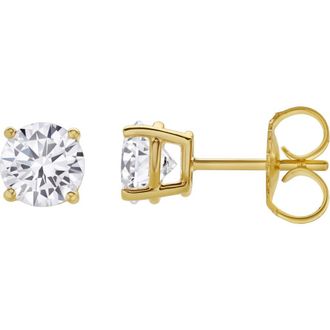 LuvMyJewelry Valeria 1.5 Ct TW Lab Grown Round Diamond Studs 14K Gold Earrings in 14K Yellow Gold at Nordstrom