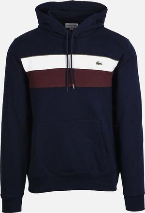 Lacoste Mens Lacoste Colour-Block Sweatshirt Navy/Cream/Brown - Black - Size: 44