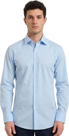 HUGO BOSS Sky Blue Solid Shirt