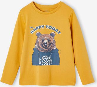 Vertbaudet Jungen Shirt mit Tiermotiv gelb