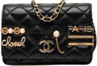 Chanel Pre-owned Mini Coco Clips Wallet on Chain - - Pre-owned - Donna - Nero - ONE SIZE