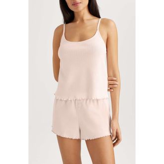 Tommy John Pointelle Rib Sleep Camisole in Pink at Nordstrom, Size X-Large