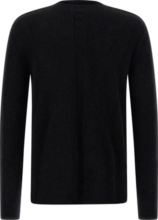 Rick Owens Mens Black Wool Cardigan Clothing