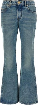 Balmain Flare Jeans, female, Blue, S, Flared Denim Jeans