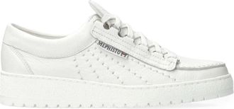Mephisto Rainbow - Heren - Sneakers - Wit - 40 1/2 EU - Leer - Schoenen