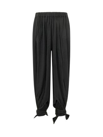 Andamane Black Loose Drawstring Pants