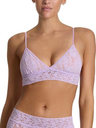 Hanky Panky Signature Lace Padded Triangle Bralette In Lavender